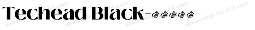 Techead Black字体转换